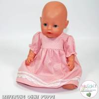 Puppen Outfit - Kleid in rosa Bild 1