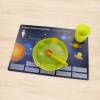 stabiles Vinyl Tischset mit Lerneffekt für Kinder - Sonnensystem - Platzdeckchen Platzset abwaschbar reißfest farbecht Bild 3
