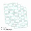 72 Blanko Etiketten mint Punkte Retro - 64 x 45 mm - Universaletiketten Haushaltsetiketten Sticker Aufkleber Bild 2