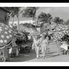 Kunstdruck Poster  -  Miami Beach Florida 1939 - Strand Cafe Terrasse Sommer - Lifestyle, Kult Schwarz Weiß Fotografie Bild 1