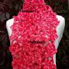 rosa pinker Schal * Blütenschal * Wolle gehäkelt * dekorativer Schal Bild 2