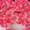 rosa pinker Schal * Blütenschal * Wolle gehäkelt * dekorativer Schal Bild 5