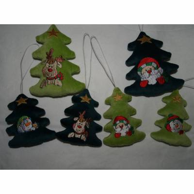 Stickdatei Weihnachtsbaum ITH Weihnachten Deko 18 Maschinenstickerei