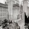 New York City Trinity Church Architektur schwarz weiß Fotografie Kunstdruck gerahmt Wandbild 43 x 55 cm Vintage Bild 3
