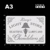 Schablone Light Store Shabby Lampe - BS47 Bild 3