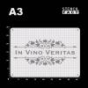 Schablone In Vino Veritas Schriftzug Wein - BO93 Bild 4