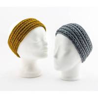 Strickanleitung Stirnband in zwei Varianten Golden and Silver Wheat Band Bild 1