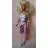 Barbie-Kleidung, Barbie-Rock, Rock für Barbiepuppe, Motivstoff Bild 1