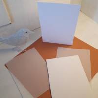 6 Briefumschläge in weiß mit Struktur & Kärtchen Bild 3