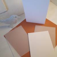 6 Briefumschläge in weiß mit Struktur & Kärtchen Bild 5