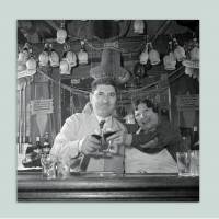 Marconi's Restaurant - Kunstdruck Fineartprint Poster ungerahmt - Fineartprint - Vintage Art - schwarz weiß Fotografie - Kunst Druck Bilder Bild 1