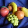 Obst aus Keramik.Apfel,Birne,Banane,Avokado,Weintrauben und Orange Unikat,Keramik,Handarbeit, Bild 5