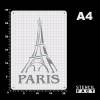 Schablone Paris Schriftzug Eiffelturm - BS04 Bild 3