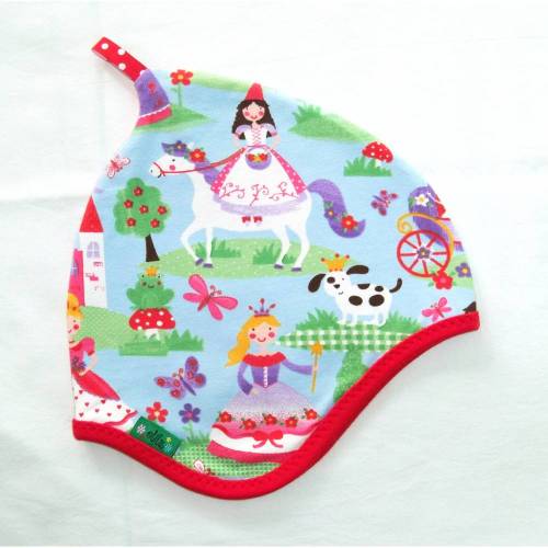 Süße Wende-Zipfelmütze PRINZESSIN/WOLKEN - KU 52/54 - Einzelstück!