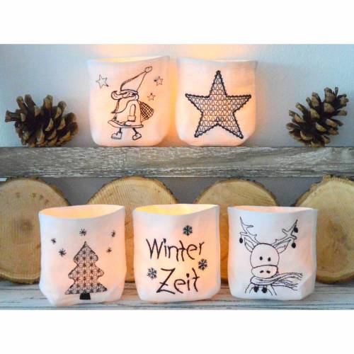 ITH Lichterbeutel klein Weihnachten für ein LED Teelicht