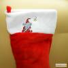 Große Nikolaussocke mit aufgesticktem Weihnachtsmotiv WEIHNACHTSWICHTEL Bild 2