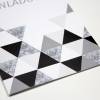 5 Klapp-Einladungskarten Dreiecke Glitzer inkl. 5 weißen Briefumschlägen - Hochzeit Geburtstag Konfirmation Jubiläum Bild 3