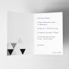 5 Klapp-Einladungskarten Dreiecke Glitzer inkl. 5 weißen Briefumschlägen - Hochzeit Geburtstag Konfirmation Jubiläum Bild 5