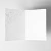 5 Klapp-Einladungskarten Splash Silber marine inkl. 5 weißen Briefumschlägen - Hochzeit Geburtstag Konfirmation Jubiläum Bild 5