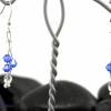 Ohrringe safirblau / kristallklar - funkelnde Kristalle - Ohrschmuck nicht nur für die Braut Bild 3