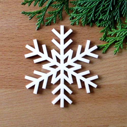 Schneeflocke Sibirien aus Holz