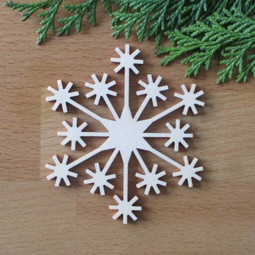 Schneeflocke Lappland aus Holz