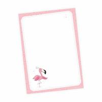 A6 Notizblock Flamingo rosa - 50 Blatt to do Liste Bild 1