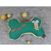 Weihnachts - Kuschelknochen für Hunde " Weihnachtsmaus " Bild 1