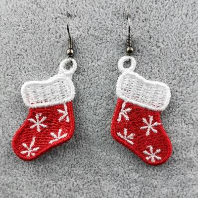 Ohrringe Stiefel Lace Weihnachten Christmas