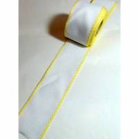 Stickband Band weiß gelb 1 Meter lang, 5,5 cm breit  Kreuzstich Bild 1