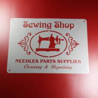 Schablone Sewing Shop Needles Parts - BS52 Bild 1