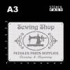 Schablone Sewing Shop Needles Parts - BS52 Bild 3
