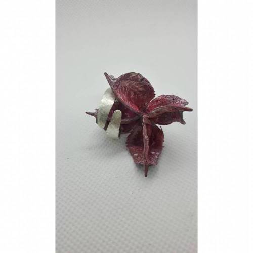 Silberring gehämmert aus 935 Silber, verstellbar