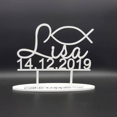 Cake Topper Taufe V9