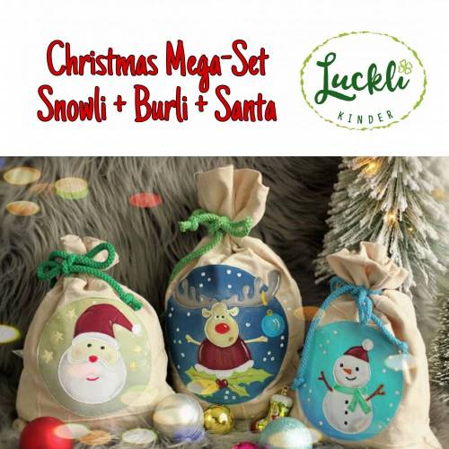 Applikationsvorlagen "Christmas Mega Set" 3 Dateien