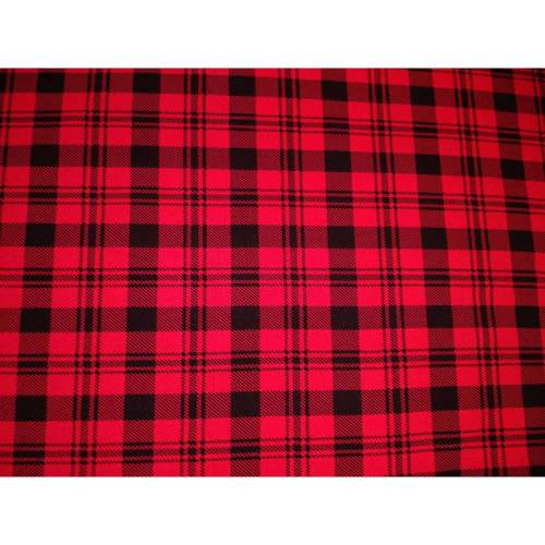 Karo-Jersey rot-schwarz großer Rest