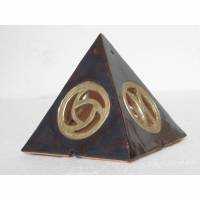 Räucherpyramide Pyramide Räuchermann Skulptur  Keramik Bild 1