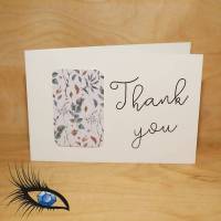 [2019-0203] Klappkarte "Danke / Thank You" - handgeschrieben Bild 1