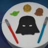 Tortenaufleger Fondant Geburtstag Tortendeko Star Wars  Yoda Lichtschwerter Bild 7