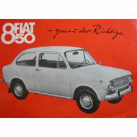 Prospekt 850 Fiat genau der Richtige,aus den 60er Jahren Bild 1