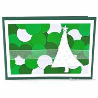 Weihnachtskarte Weihnachtsbaum grün