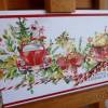 Weihnachtskarte Klappkarte mit wunderschönem Automotiv Bild 2
