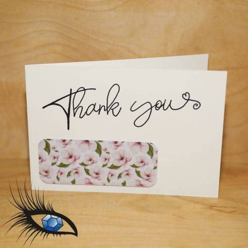 [2019-0175] Klappkarte "Danke / Thank You" - handgeschrieben
