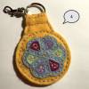 Mandala-Schlüsselanhänger aus Wollfilz – kleines, feines Mitbringsel für die beste Freundin Bild 8