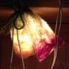 Zauberhafte Schirmchen für LED-Lichterkette, handgefilzt aus Wollvlies vom Merinoschaf (1) Bild 3
