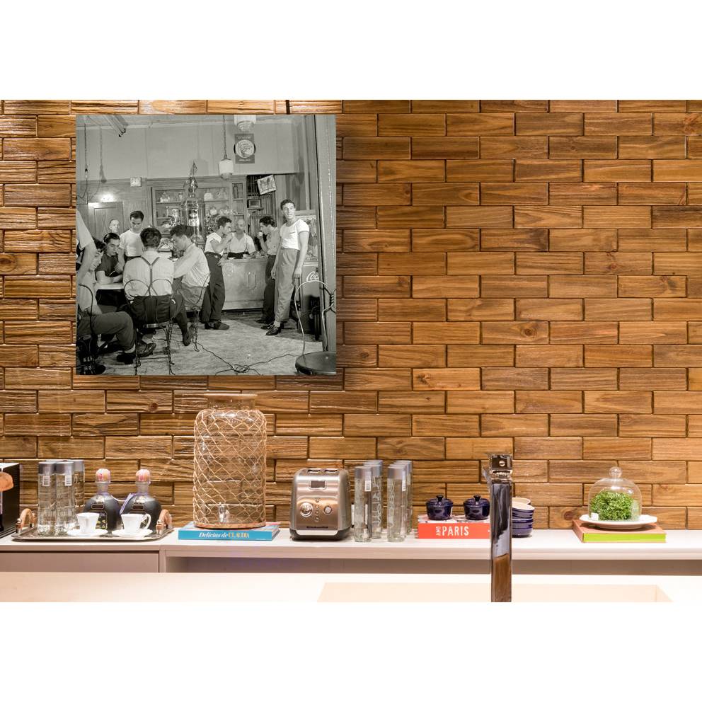 Leinwandbild Espresso Bar in New York II. - ab 30x30 cm Schwarz