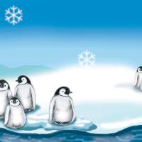 Kinderbordüre: Polarwelt Tiere  - optional selbstklebend - 11,5 cm Höhe Bild 10