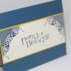 Geburtstagskarte Clean and Simple in Blau, Vanille und Gelb Bild 2