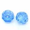 10 Glasperlen, Perlen, geschliffen, facettiert, blau, 10mm, Schmuckperlen,  05769 Bild 2