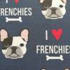 Notizbuch A5 Hardcover stoffbezogen Französische Bulldogge "I love Frenchies" Geschenk Geschenkartikel Frenchie Geschenkidee Bild 6